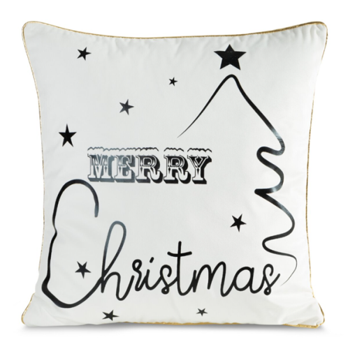 Świąteczna poszewka dekoracyjna biała 45x45 Merry Christmas