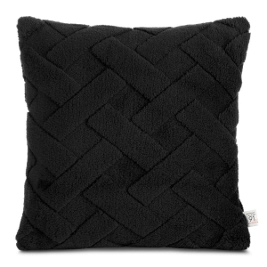 Poszewka dekoracyjna czarna 45x45 Caro