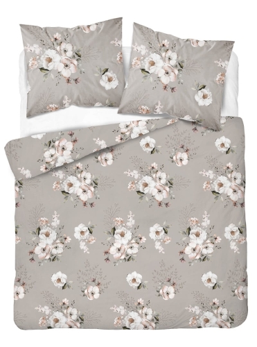 Pościel z satyny bawełnianej beżowej 220x200 Home Satin w magnolie