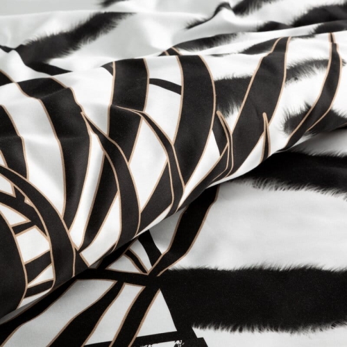 Ekskluzywna pościel z makosatyny 160x200 Zebra Eva Minge