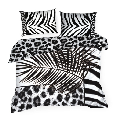 Ekskluzywna pościel z makosatyny 160x200 Zebra Eva Minge