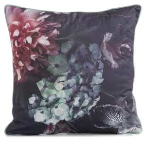 Poszewka dekoracyjna Velvet Z Lamówką 45x45 Kwiaty