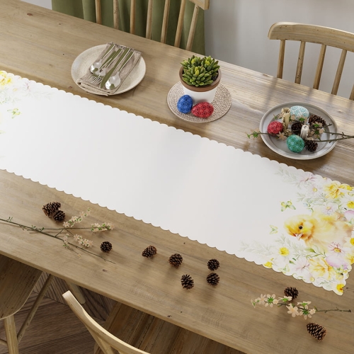 Bieżnik wodoodporny 38x140 Kurczaczek Wielkanocny