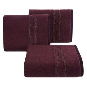 Ręcznik bawełniany bordowy 70x140 Karin