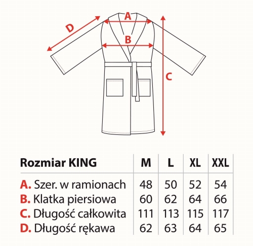 Szlafrok Męski granatowy Rozmiar M
