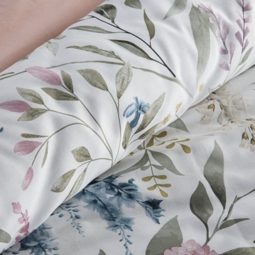 Komplet pościeli z bawełny satynowej Spring 220x200 wzór kwiatowy
