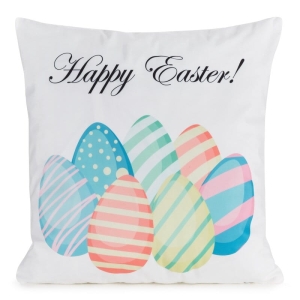Poszewka wielkanocna 45x45 Kolorowe Pisanki Happy Easter