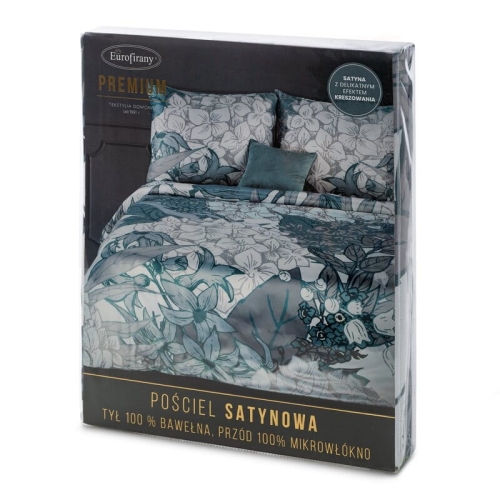 Pościel satynowa kreszowana 160x200 Premium 