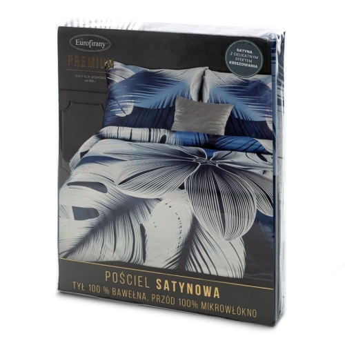 Pościel satynowa kreszowana 220x200 Premium