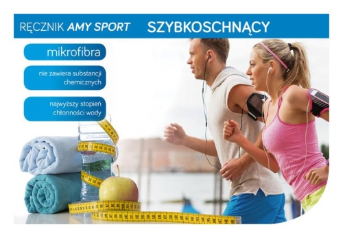 Ręcznik szybkoschnący 50x90 Amy żółty