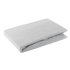 Prześcieradło D91 220x240 jersey z gumką w kolorze srebrnym