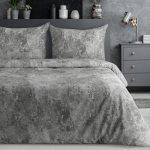 Komplet pościeli z bawełny satynowej Spring 160x200 w modny betonowy wzór