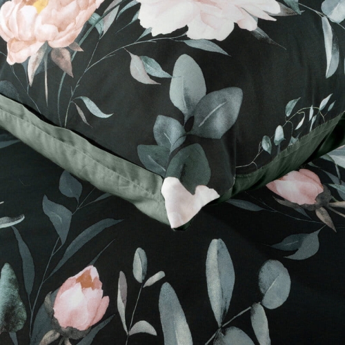 Komplet pościeli bawełnianej w piwonie 140x200 Rosita