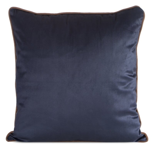 Poszewka dekoracyjna velvet 45x45 granatowa w kwiaty