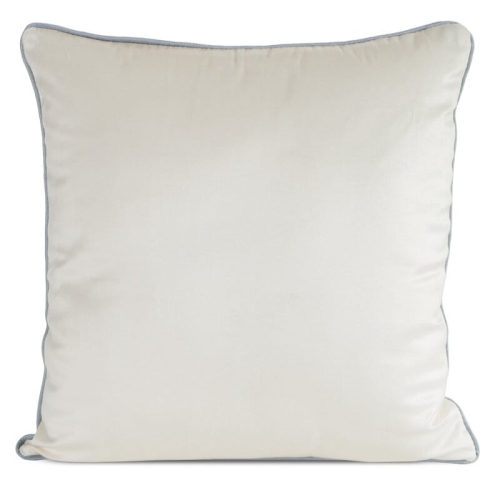 Poszewka dekoracyjna velvet 45x45 kremowa w jasne kwiaty