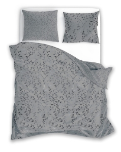 Pościel bawełna satynowa Milagro 220x200 Grey Botanica