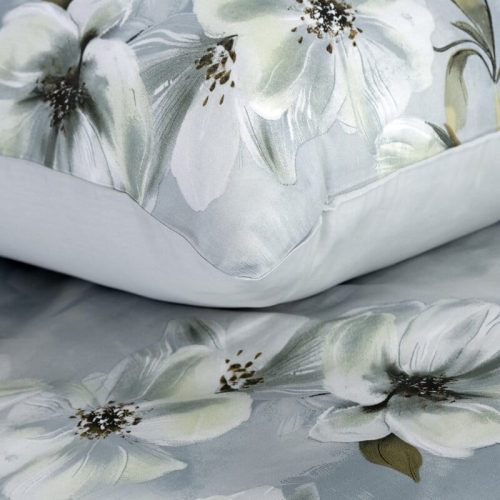 Komplet pościeli z bawełny satynowej 220x200 w pastelowych kolorach w magnolie
