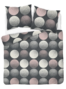 Pościel bawełniana 100% 220x200 w kolorowe koła