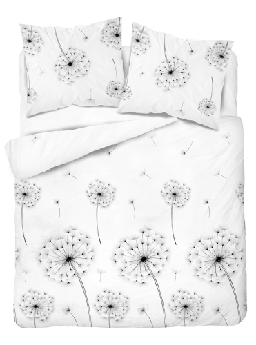 Komplet pościeli Home Satin z satyny bawełnianej 160x200 delikatne dmuchawce