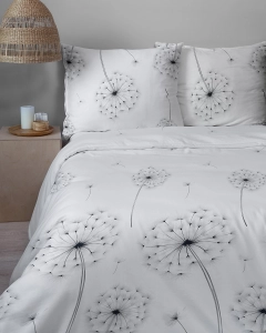 Komplet pościeli Home Satin z satyny bawełnianej 220x200 delikatne dmuchawce
