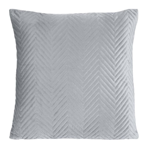 Poszewka dekoracyjna velvet Sofia 45x45 srebrna