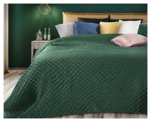 Narzuta wypalana 170x210 ciemno zielona