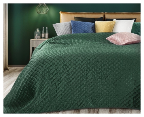Narzuta wypalana 230x260 ciemno zielona