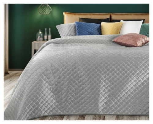 Narzuta wypalana 230x260 srebrna
