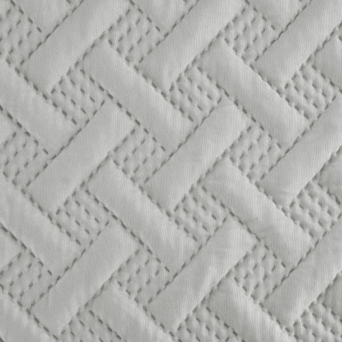 Narzuta pikowana 170x210 srebrna